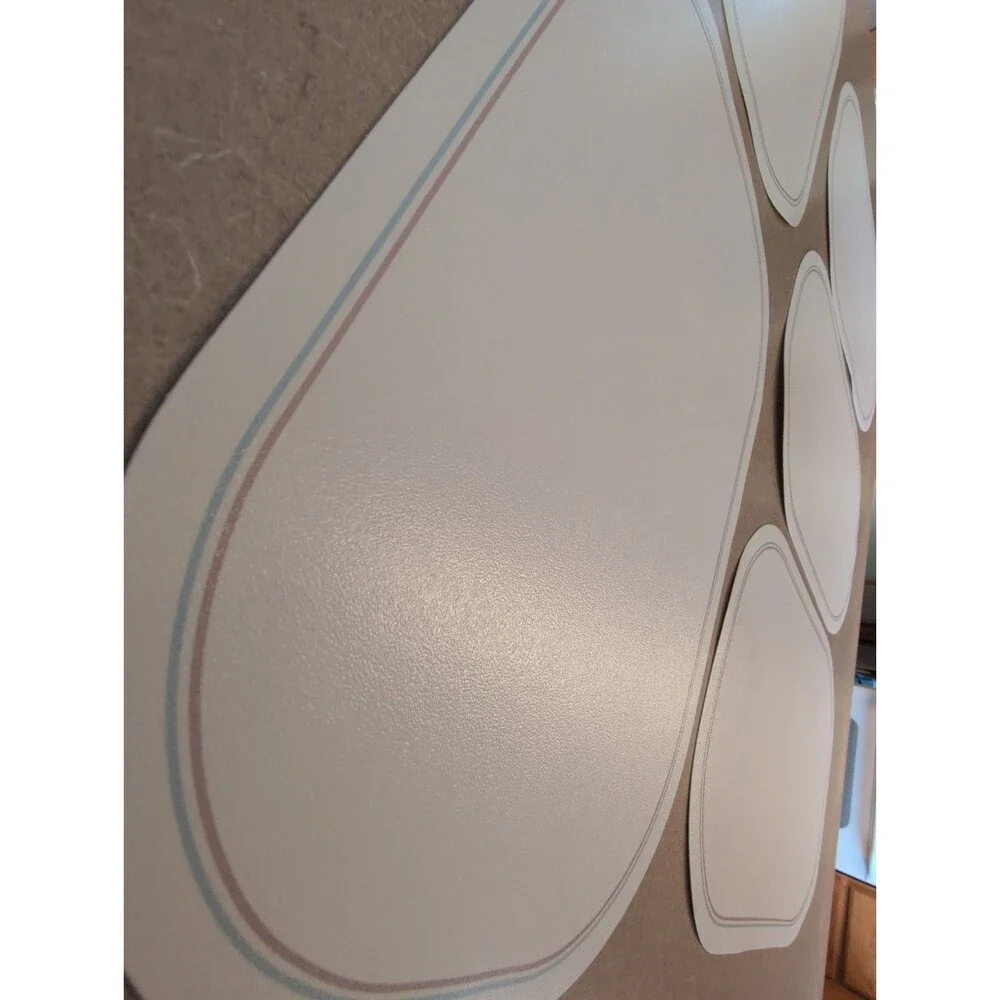 Vtg 5 Corelle Corning English Breakfast Placemats Vinyl/Foam Reversible RARE!